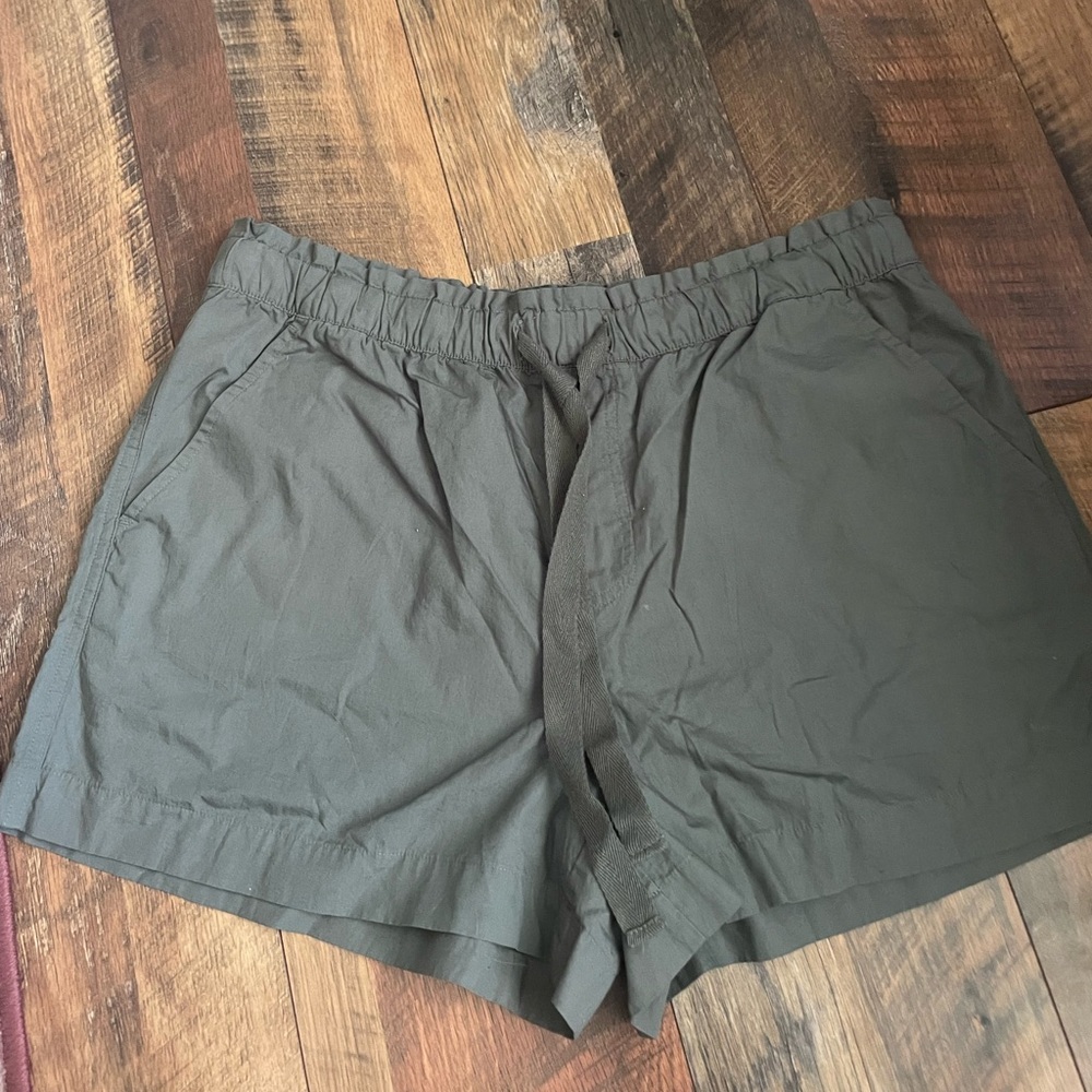 LOFT Olive Green Women's Shorts tie front